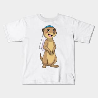 Meerkat as Bride with Veil Kids T-Shirt